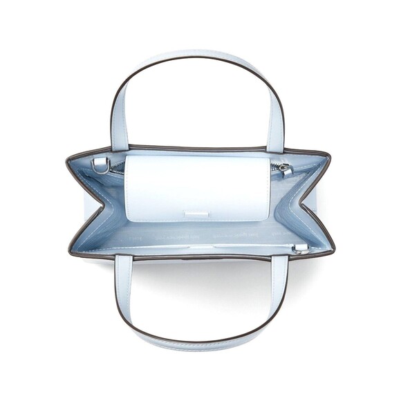 New Kate Spade Sam Icon Spazzolato Leather Small Tote Watercolor Blue - Picture 3 of 4